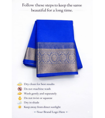Trending Royal Blue lightweight Saree