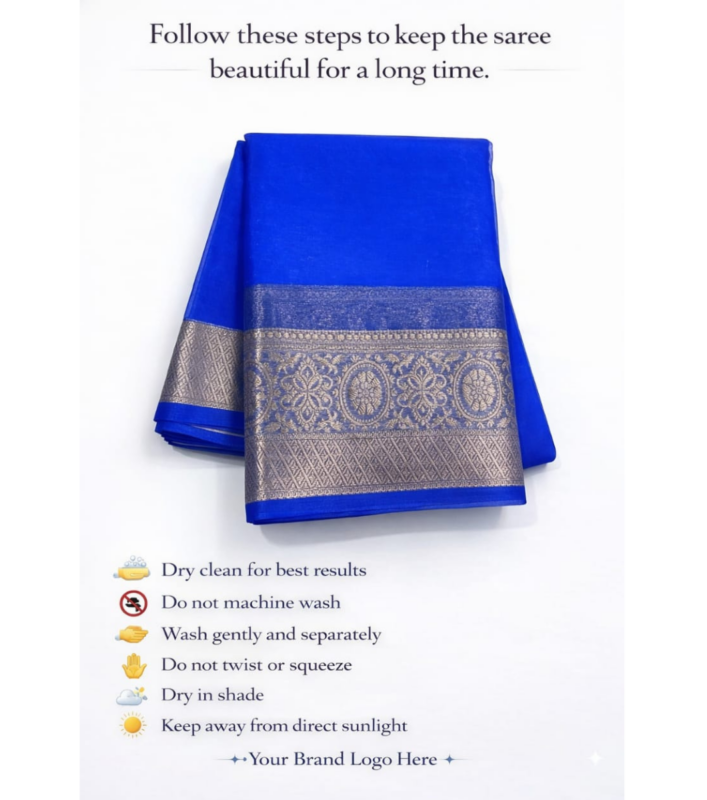 Trending Royal Blue lightweight Saree
