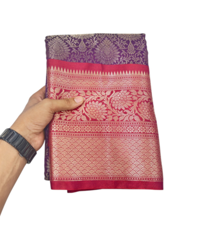 Best Bottle Green Banarsi silk saree