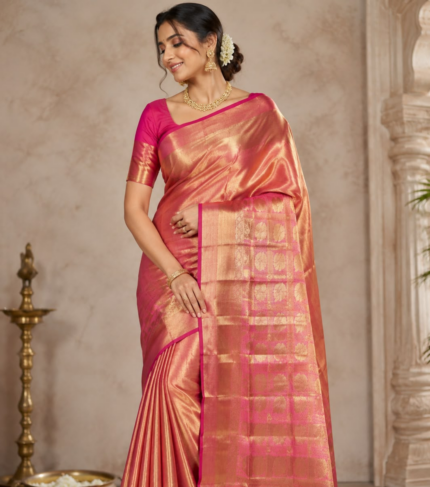 Best Pink Jotika Silk Saree
