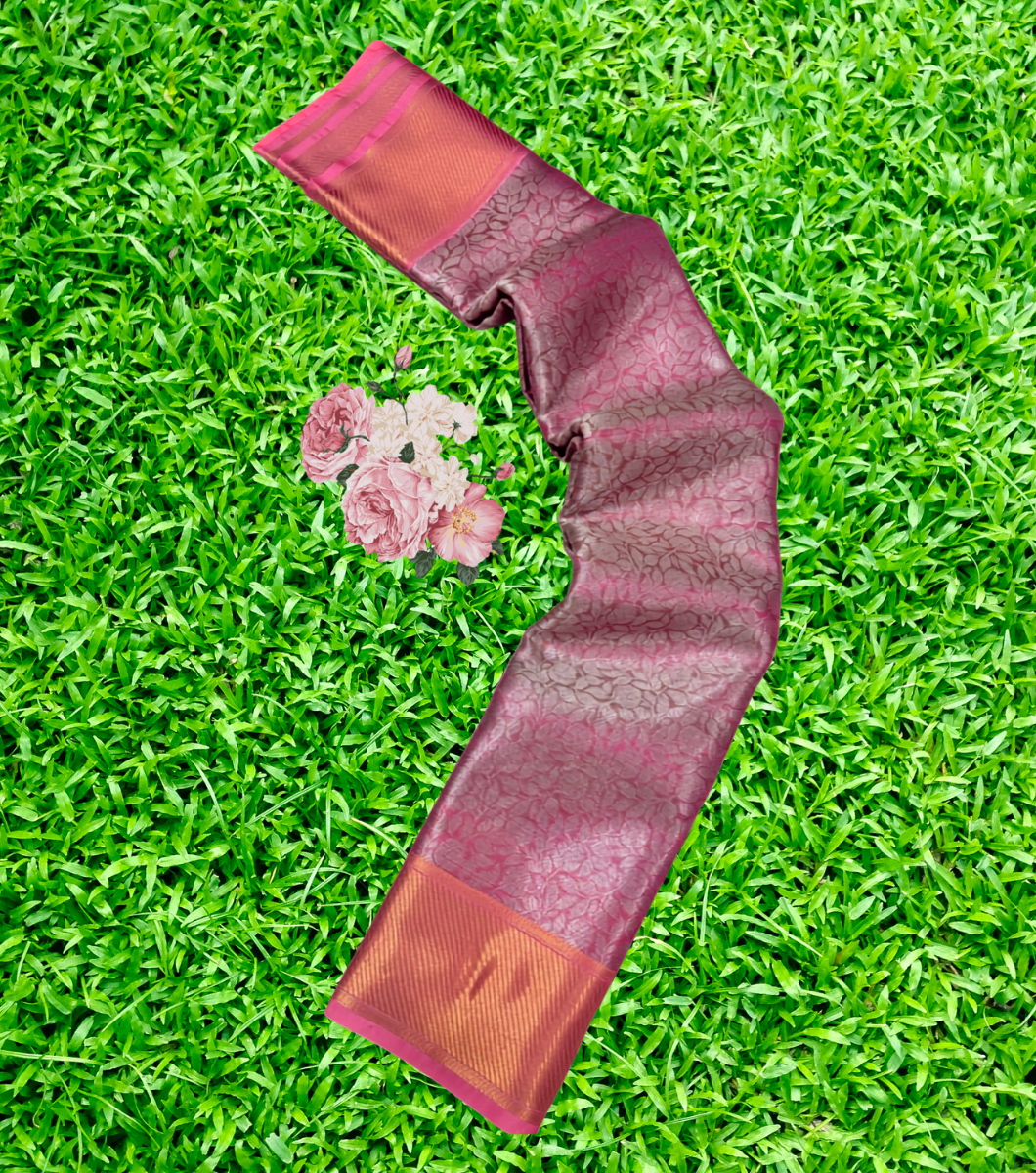PINK Trending Sai Pallavi Inspired Tissue Saree